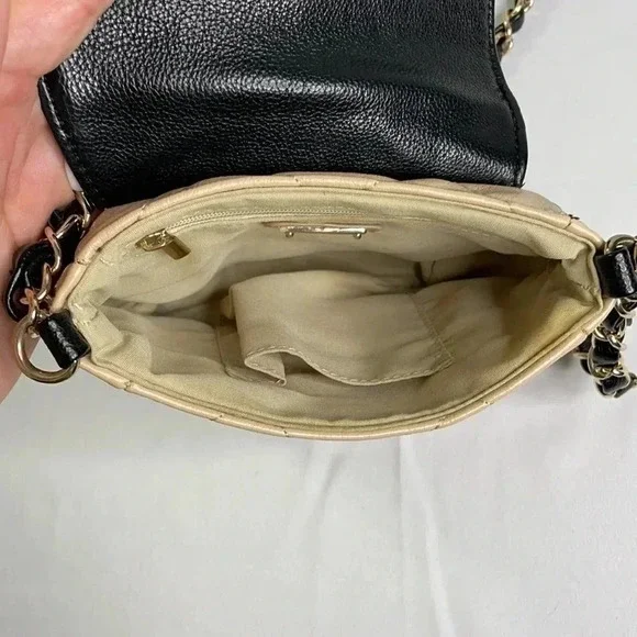 Aldo Black Cream Crossbody Purse - Picture 9 of 14